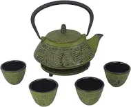 Japanese Cast Iron Teapot Set with Infuser & Trivet
