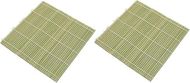 Bamboo Sushi Rolling Mat (9.5", Green/Yellow)
