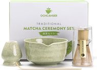 Premium Matcha Tea Set: Bowl, Whisk, Scoop & Holder
