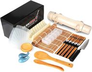 Delamu Sushi Bazooka Roller Kit: 20-piece set with all essentials for making perfect sushi.
