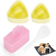 Onigiri & Sushi Mold Kit: 3 Triangle, 1 Spam Musubi, Rice Scoop
