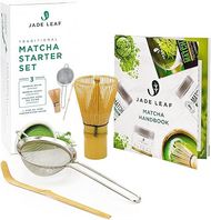 Jade Leaf Matcha Starter Set: Whisk, Scoop, Sifter & Handbook
