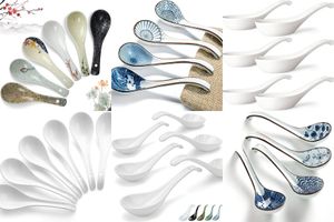 japanese ceramic soup spoons