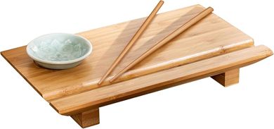 Joyce Chen Bamboo Sushi Board Set (6x10.5")
