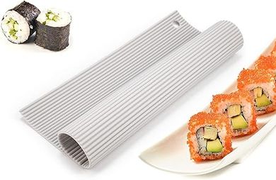 Korean Silicone Sushi Mat & Roller (Dishwasher Safe, BPA Free)
