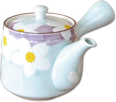 Arita Imari Kyusu Teapot (14.9 fl oz) - Japanese Porcelain for Green Tea
