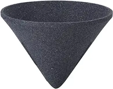 Fdit Ceramic Coffee Dripper: Cone-shaped, alumina ore filter for 1-4 cups.
