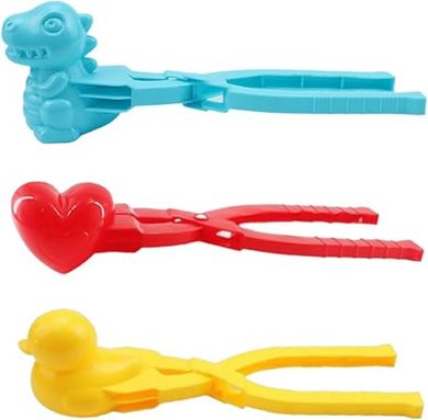 Duck, Dinosaur & Heart Rice Shapers (3-Piece Set)
