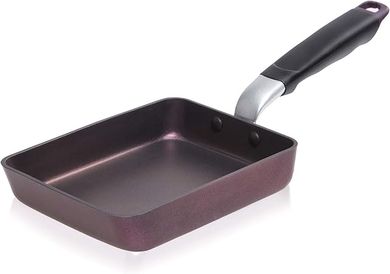 TECHEF Japanese Omelette Pan: PFOA-free, dishwasher & induction safe.  (Purple, Medium)
