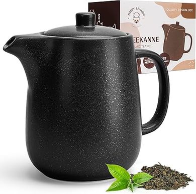 40oz Ceramic Teapot with Infuser/Strainer for Loose Leaf Tea
