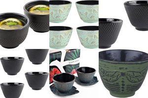 japanese cast iron tea cups