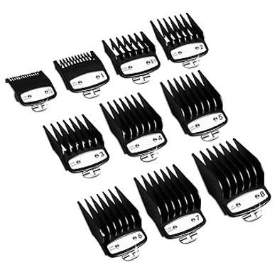 Wahl Clipper Guides: 10 Coded Combs (1/16" - 1")
