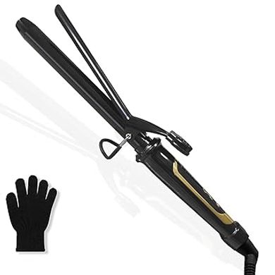 abp 1 Inch Curling Iron with Ceramic Barrel, Instant Heat up to 450°F, Waving Style Tool for Long/Medium Hair and Women