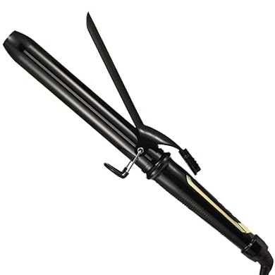 Lanvier 1.25" Tourmaline Ceramic Curling Iron: 450°F, Dual Voltage
