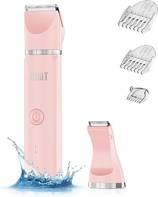 Electric Bikini & Body Trimmer: Painless, Waterproof, 2 Heads
