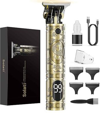 Cordless Hair & Beard Trimmer Kit with LCD Display
