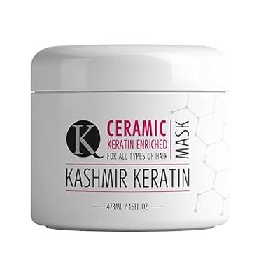 Keratin Repairing Ceramic Hair Mask: Soft, Hydrated, Shiny (16 oz)
