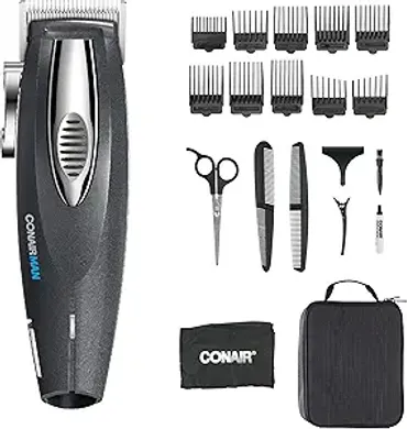 ConairMAN Cordless Hair Clipper Kit: 20-Piece Home Haircutting Set
