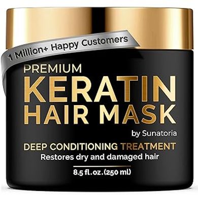 Sunatoria Keratin Hair Mask: Deep conditioning treatment for all hair types.
