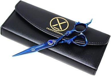 PRO Blue Dragon 7" Lightweight German Steel Barber Scissors
