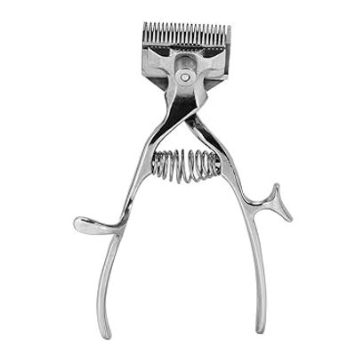 Classic Manual Hair Trimmer: Stainless Steel Barber Tool
