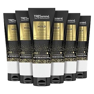 TRESemmé Alcohol-Free Extra Hold Gel (6-pack), 24-hour frizz control.
