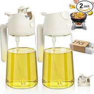 2-Piece 16oz Glass Oil Sprayer Set:  Perfect for cooking, air frying, salads, and grilling.
