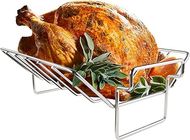 Stainless Steel Rib & Roast Rack: Fits Big Green Egg (L/XL) & other 18"+ grills.
