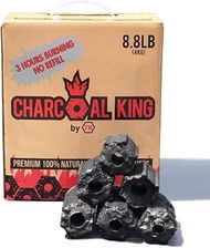 Charcoal Briquette - All Natural - Additive Free - Biodegradable - Highest Firing Temperature - Extra Long Burning Time - 8.8 lbs