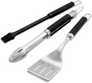 Weber Precision Grilling Set: 3 Stainless Steel Tools
