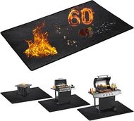 Heavy-duty, double-sided grill mat protects decks, patios, and floors from heat and spills.  (60x42")
