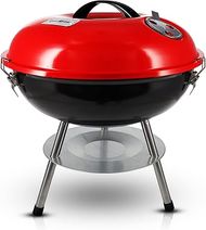 Gas One Portable Charcoal Grill: 14-inch, Locking Lid, Dual Venting 
