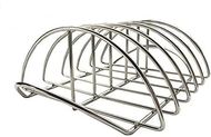 Stainless Steel BBQ Rib Rack for Large Grills & Smokers (18"+)
