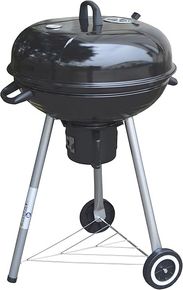 Panana 22.8" Kettle Charcoal Grill with Thermometer, Porcelain Enamel, and Ash Catcher 
