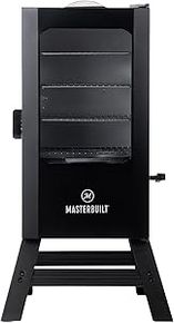 Masterbuilt® 30-inch Digital Electric Vertical Smoker with Leg Kit, Side Wood Chip Loader and 710 sq in Cooking Area (Black) 
