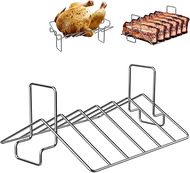 Big Green Egg Stainless Steel Rib & Turkey Rack (2-in-1 V-Shape)
