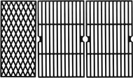 Cast Iron Cooking Grates for DynaGlo, Kenmore & Other Gas Grills 
