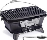 IronMaster Hibachi Grill: Small Portable Charcoal Grill for 5-8 People 
