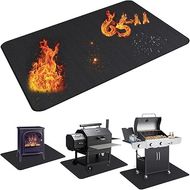 Fireproof Grill Mat: Protects decks, patios, and lawns from grills, smokers, and fire pits. (65" x 48")
