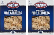 Kingsford Quick Light Fire Starters: 64 Natural Hardwood Rolls for Grilling & Campfires
