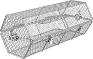 Skyflame Stainless Steel Rotisserie Grill Basket: Fits 5/16" - 1/2" Square & Hex Spit Rods
