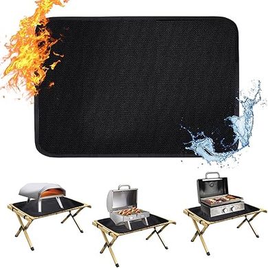 Apipi Fireproof Grill Mat: 25x19.5" heat-resistant, waterproof, oil-proof protection for grills & countertops.
