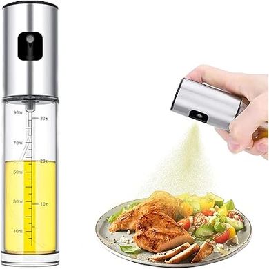 Olive Oil Sprayer: 100ml bottle for cooking, salads, BBQ, baking & roasting.
