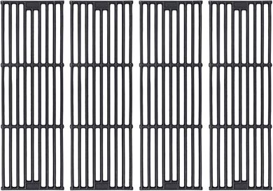 GGC Cast Iron Grill Grates Replacement for Chargriller, King Griller & More (4 Pack) 
