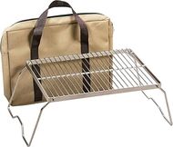 REDCAMP Portable Folding Campfire Grill - 304 Stainless Steel, Heavy Duty, with Carrying Bag 
