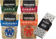 ProGrilla Smoker Box & Premium BBQ Wood Chip Variety Pack (4)
