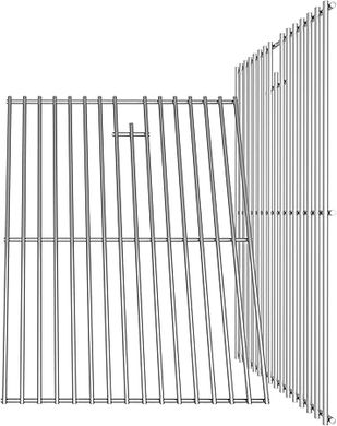 Heavy-Duty Stainless Steel Grill Grates for Nexgrill 4 & 5-Burner Grills
