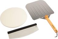 Deluxe Pizza Grilling Kit (Stone, Peel, Cutter)