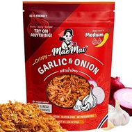 MaeMai Medium Spice: Crispy Onions & Garlic Flakes for Keto, Salads, & Ramen 
