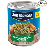 San Marcos Whole Jalapeños (12 Pack, 11 oz) 
